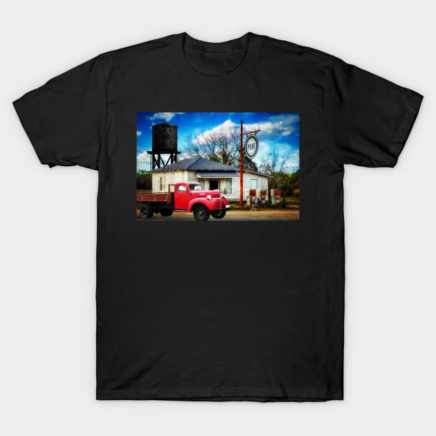 Vintage Gas Station And Truck T-Shirt by JimDeFazioPhotography